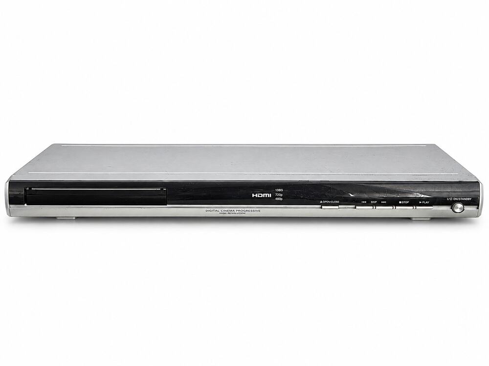 Tested and confirmed to power on and play DVDs properly.